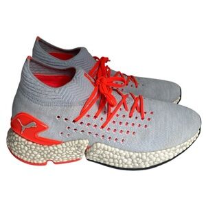 Puma Orbiter Glacial Sneakers Men’s 8.5 High Risk Red/Grey evoKNIT 105732-01